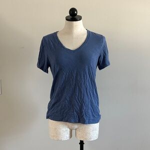Aerie Navy V-Neck Short Sleeve Tee
